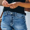 Short Jeans Women Ripped Shorts Stretch High Waist Washed Distressed Pockets 2025 Sexy Vintage Hole Pants Female Streetwear - Image 3
