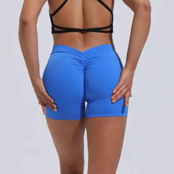DIAS FIT JOY V-Back shorts High waisted hip lifting yoga shorts women's nylon tight fitting shorts training sports fitness pants - Image 4