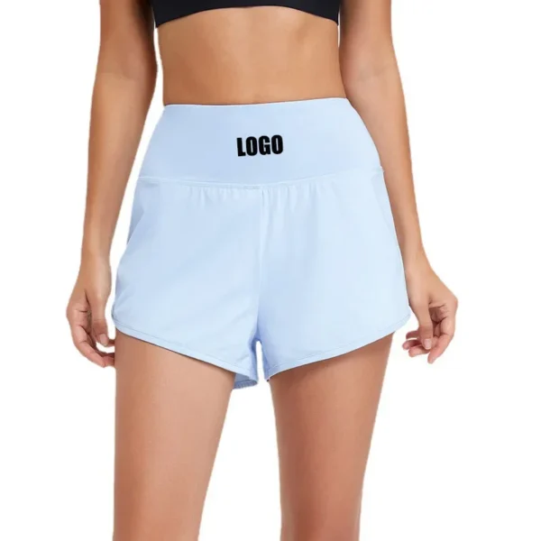 Custom LOGO2024 summer women's clothing new fitness sports high waist anti-light quick-drying running sports yoga shorts - Image 2