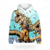 Men T Shirt Men's Hoodie Hoodie Tops Dragon Ball New Clothing Vegeta Y2k Trend Goku Super Saiya 2024 High Quality Hip Hop - Image 4