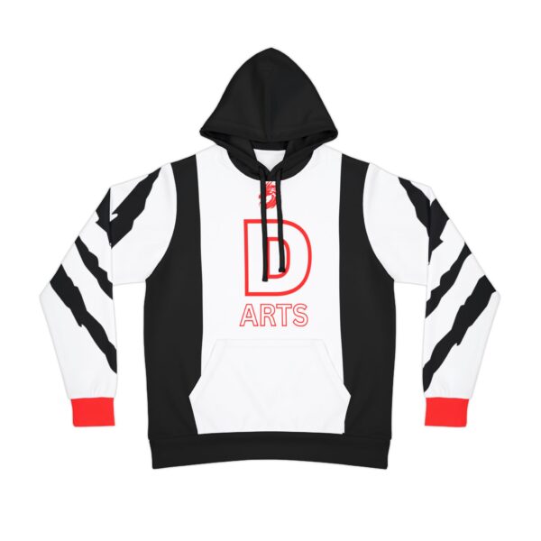 Bold Graphic Athletic Hoodie, Unisex Sporty Sweatshirt, Trendy Fitness Apparel, Streetwear Style, Perfect for Gym, Sports Events, and [...] - Image 2