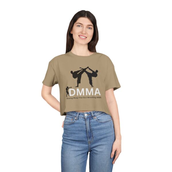 Dynamic MMA Women's Crop Tee | Athletic Fashion, Workout Top, Gift for Fighters, Sporty Style, Trendy Activewear - Image 15