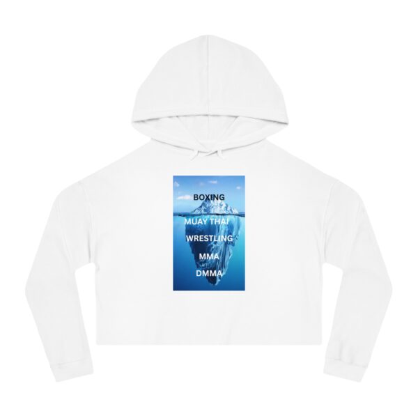 Boxing & MMA Women’s Cropped Hooded Sweatshirt, Sporty Fashion, Workout Gear, Gift for Fighters, Boxing Lover Apparel - Image 4
