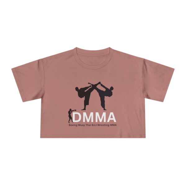 Dynamic MMA Women's Crop Tee | Athletic Fashion, Workout Top, Gift for Fighters, Sporty Style, Trendy Activewear - Image 16