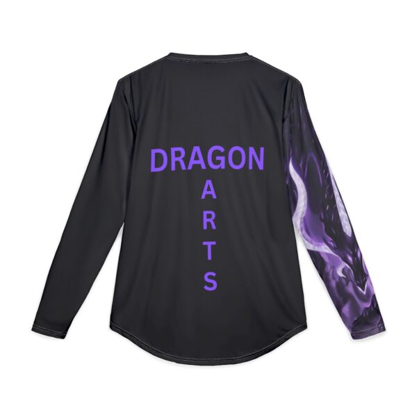 Dragon-Themed UV Protection Long Sleeve Shirt for Martial Arts Enthusiasts, Outdoor Apparel, Sun Safety Gear, Gifts for Him, Gym Wear, [...] - Image 3