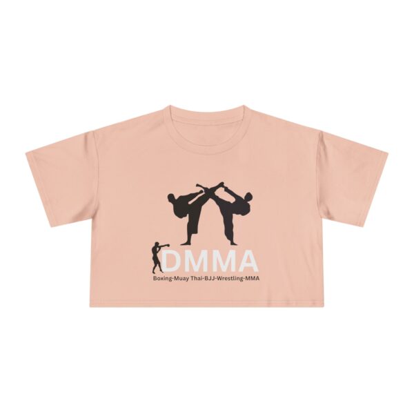 Dynamic MMA Women's Crop Tee | Athletic Fashion, Workout Top, Gift for Fighters, Sporty Style, Trendy Activewear - Image 10
