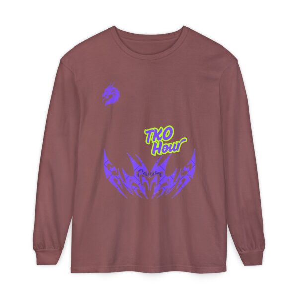 Unisex Garment-dyed Long Sleeve T-Shirt - Image 9