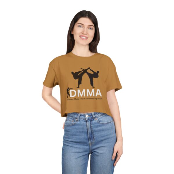 Dynamic MMA Women's Crop Tee | Athletic Fashion, Workout Top, Gift for Fighters, Sporty Style, Trendy Activewear - Image 21