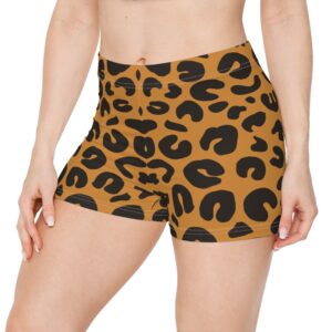 Leopard Print Women's Shorts, Trendy Summer Casual Wear, Comfortable Lounge Shorts, Beach Holiday Outfit, Activewear Essentials