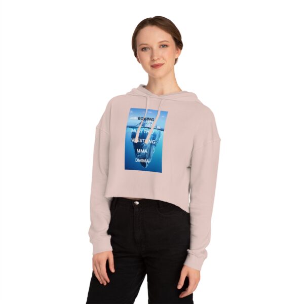 Boxing & MMA Women’s Cropped Hooded Sweatshirt, Sporty Fashion, Workout Gear, Gift for Fighters, Boxing Lover Apparel - Image 9