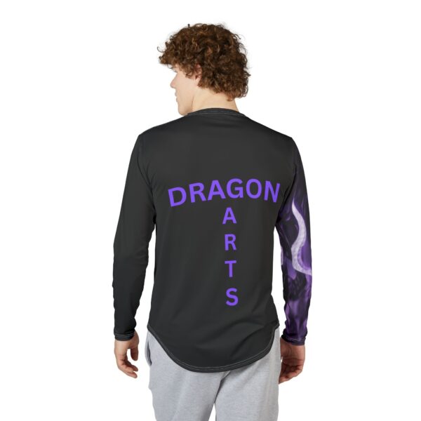 Dragon-Themed UV Protection Long Sleeve Shirt for Martial Arts Enthusiasts, Outdoor Apparel, Sun Safety Gear, Gifts for Him, Gym Wear, [...] - Image 4