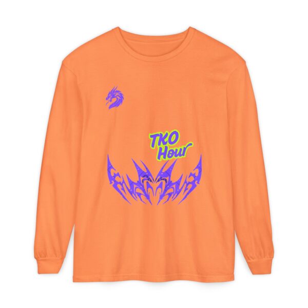 Unisex Garment-dyed Long Sleeve T-Shirt - Image 2