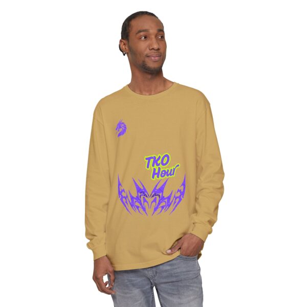 Unisex Garment-dyed Long Sleeve T-Shirt - Image 19