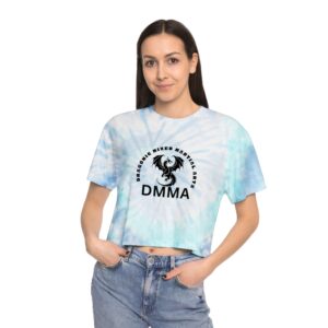 Women's Tie-Dye Crop Tee, Stylish Summer Top, Casual Wear, Gift for Her, Beach Vibes, Festival Fashion