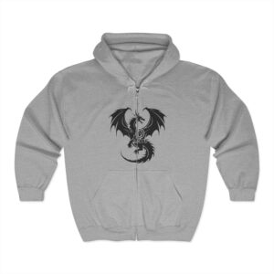 Dragon-Emblazoned Unisex Hoodie – Perfect for Martial Arts Enthusiasts, Cosplay, Gifts, Gym Wear, and Everyday Style