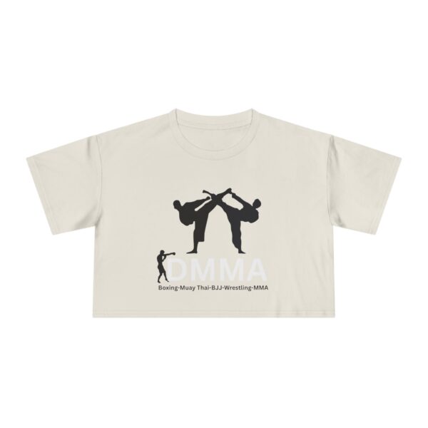 Dynamic MMA Women's Crop Tee | Athletic Fashion, Workout Top, Gift for Fighters, Sporty Style, Trendy Activewear - Image 4