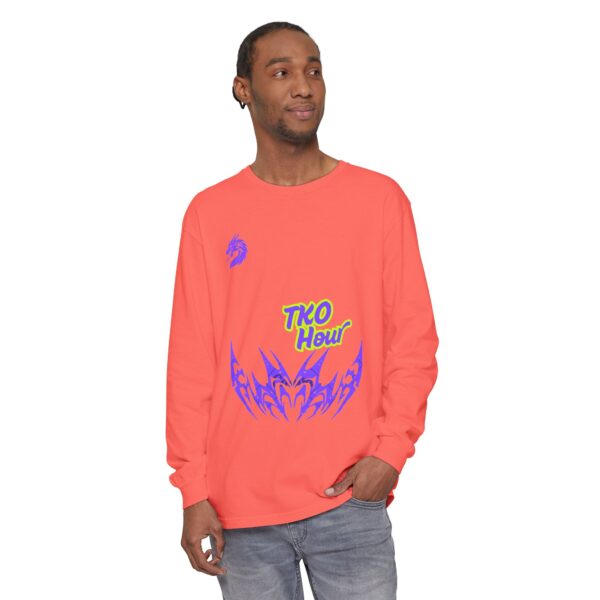 Unisex Garment-dyed Long Sleeve T-Shirt - Image 7