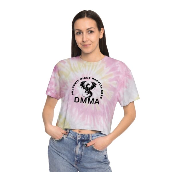 Women's Tie-Dye Crop Tee, Stylish Summer Top, Casual Wear, Gift for Her, Beach Vibes, Festival Fashion - Image 9