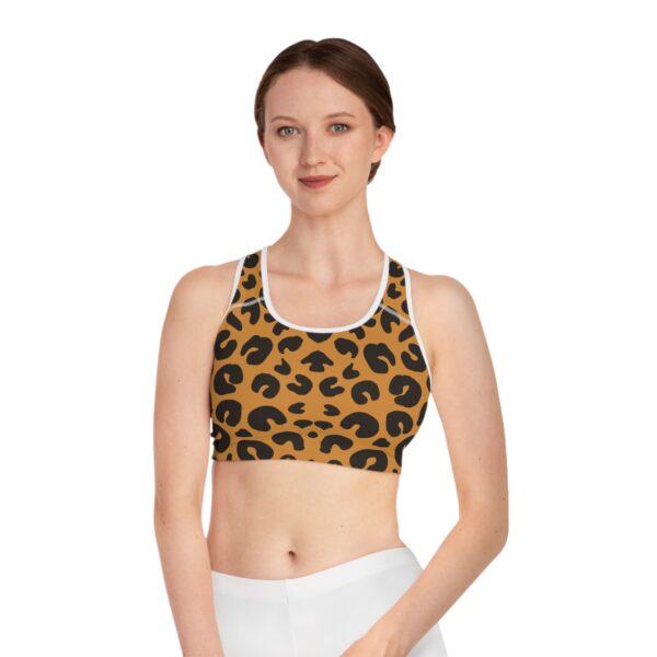 Wildlife Print Sports Bra for Active Women, Stylish Workout Gear, Fitness Apparel, Yoga Top, Animal Print Lingerie - Image 7