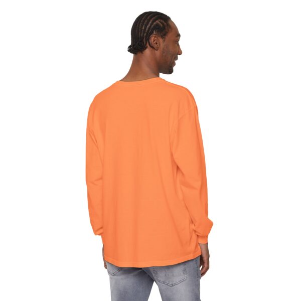 Unisex Garment-dyed Long Sleeve T-Shirt - Image 4