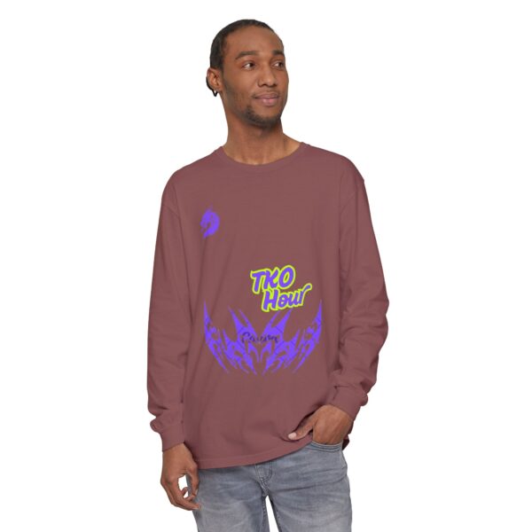 Unisex Garment-dyed Long Sleeve T-Shirt - Image 11