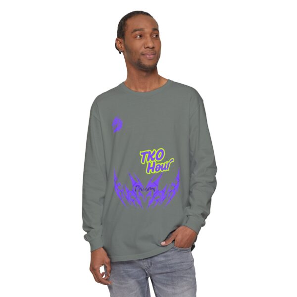 Unisex Garment-dyed Long Sleeve T-Shirt - Image 35