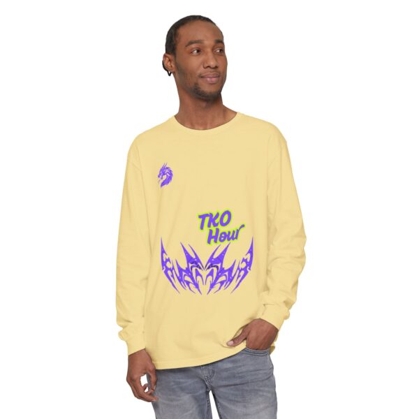 Unisex Garment-dyed Long Sleeve T-Shirt - Image 23