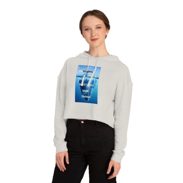 Boxing & MMA Women’s Cropped Hooded Sweatshirt, Sporty Fashion, Workout Gear, Gift for Fighters, Boxing Lover Apparel - Image 12