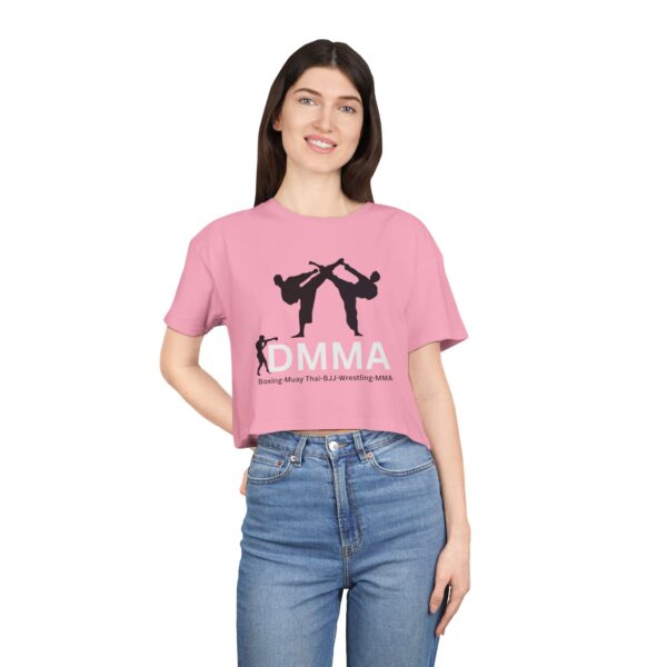 Dynamic MMA Women's Crop Tee | Athletic Fashion, Workout Top, Gift for Fighters, Sporty Style, Trendy Activewear - Image 36