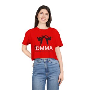 Dynamic MMA Women's Crop Tee | Athletic Fashion, Workout Top, Gift for Fighters, Sporty Style, Trendy Activewear