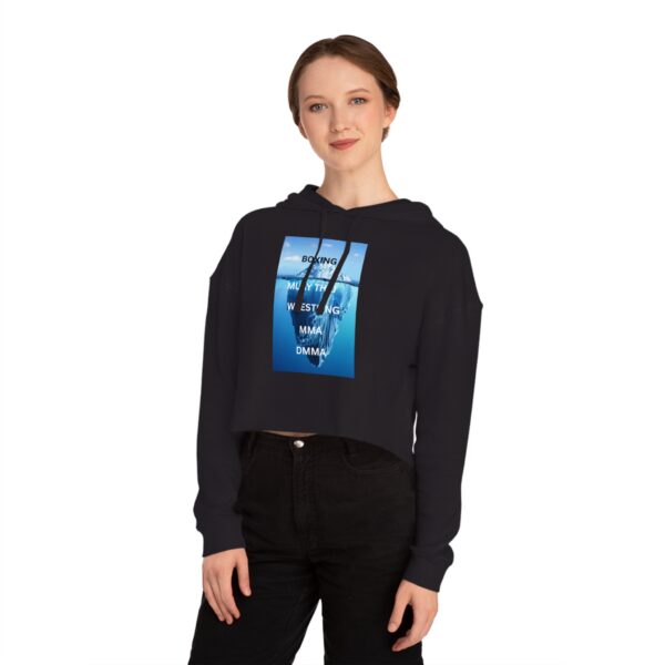 Boxing & MMA Women’s Cropped Hooded Sweatshirt, Sporty Fashion, Workout Gear, Gift for Fighters, Boxing Lover Apparel - Image 24