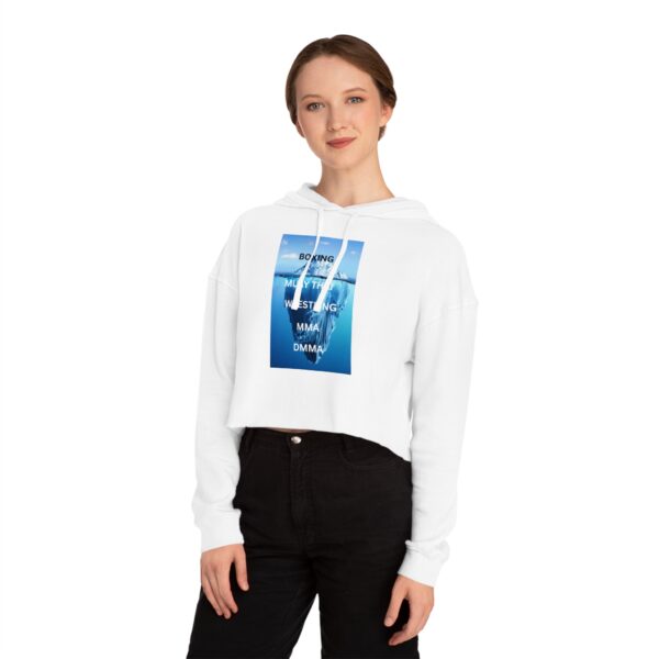 Boxing & MMA Women’s Cropped Hooded Sweatshirt, Sporty Fashion, Workout Gear, Gift for Fighters, Boxing Lover Apparel - Image 6