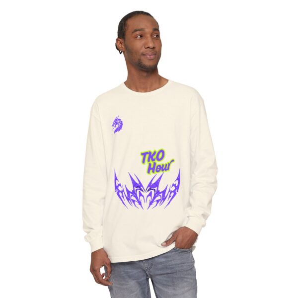 Unisex Garment-dyed Long Sleeve T-Shirt - Image 15
