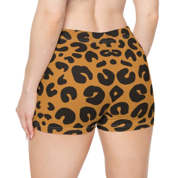 Leopard Print Women's Shorts, Trendy Summer Casual Wear, Comfortable Lounge Shorts, Beach Holiday Outfit, Activewear Essentials - Image 4