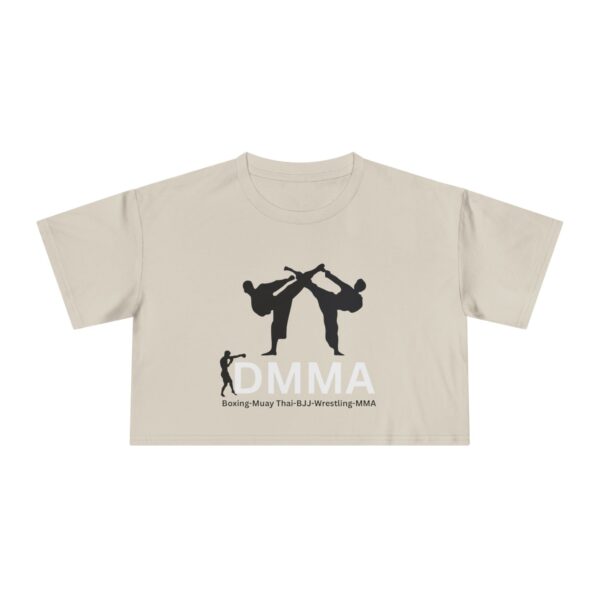 Dynamic MMA Women's Crop Tee | Athletic Fashion, Workout Top, Gift for Fighters, Sporty Style, Trendy Activewear - Image 7