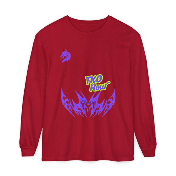 Unisex Garment-dyed Long Sleeve T-Shirt - Image 61