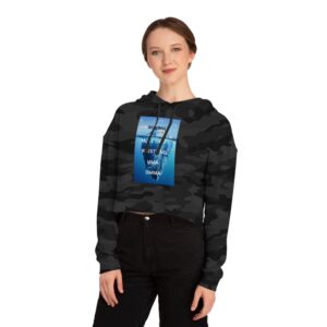 Boxing & MMA Women’s Cropped Hooded Sweatshirt, Sporty Fashion, Workout Gear, Gift for Fighters, Boxing Lover Apparel