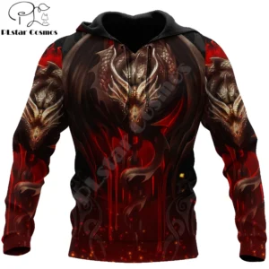 Amazing Dragon Tattoo 3D All Over Printed Men's Hoodie & Sweatshirt Autumn Unisex Zip Hoodies Casual Streetwear KJ821