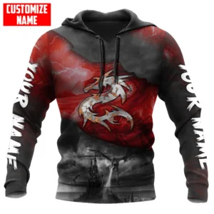 Personalized Dungeons and Red Dragons 3D All Over Printed Fashion Men's Hoodie Unisex zipper Hoodie Casual Tracksuits KJ989