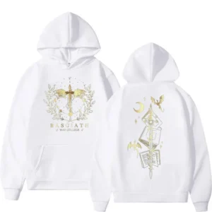 2025 Basgiath War College Fourth Wing Hoodie Men Women Fashion Retro Dragon Rider Sweatshirt Pullover Clothing Hoody
