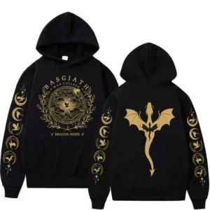 Autumn Winter Fashion Trend Hoodie Fourth Wing Graphic Hoodies Basgiath War College Dragon Rider Sweatshirt Men Women Streetwear