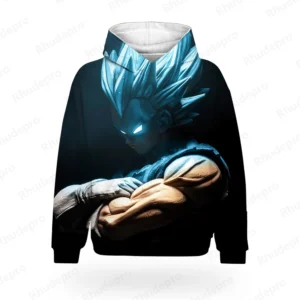 Streetwear Goku Long Sleeve Tee Vegeta Tops Dragon Ball Autumn Gym Hoodie Man Couple Outfit Funny T Shirts 2024 3D Print
