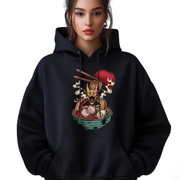 Ramen Noodles Dragon Japanese Kawaii Designer Clothes Men Men's Sweatshirts Letter Christmas Sweater