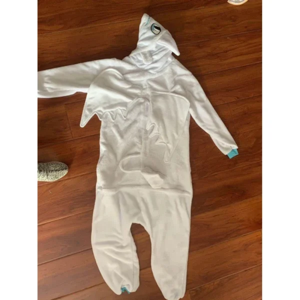 2025 New Toothless White Black Dragon Onesie Adult Unisex Flannel Pajama Anime Cosplay Costume Train Your Night Fury Sleepw ★ ★ - Image 2
